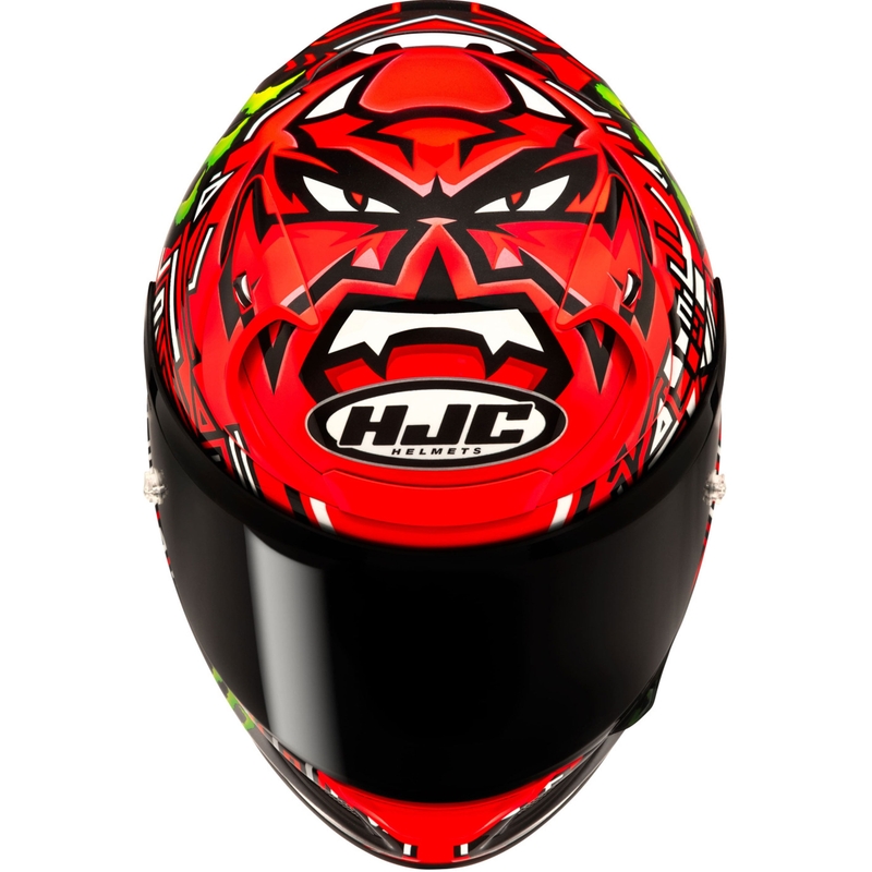 Integrální helma na motorku HJC RPHA 12 Quartararo Replica II MC1 červeno-černá