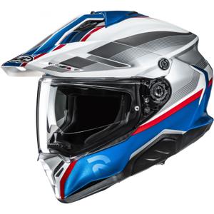 Enduro helma na motorku HJC RPHA 60 Arbre MC21 bílo-stříbrno-modro-červená