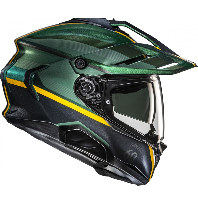 Enduro helma na motorku HJC RPHA 60 Arbre MC4 zeleno-černo-žlutá