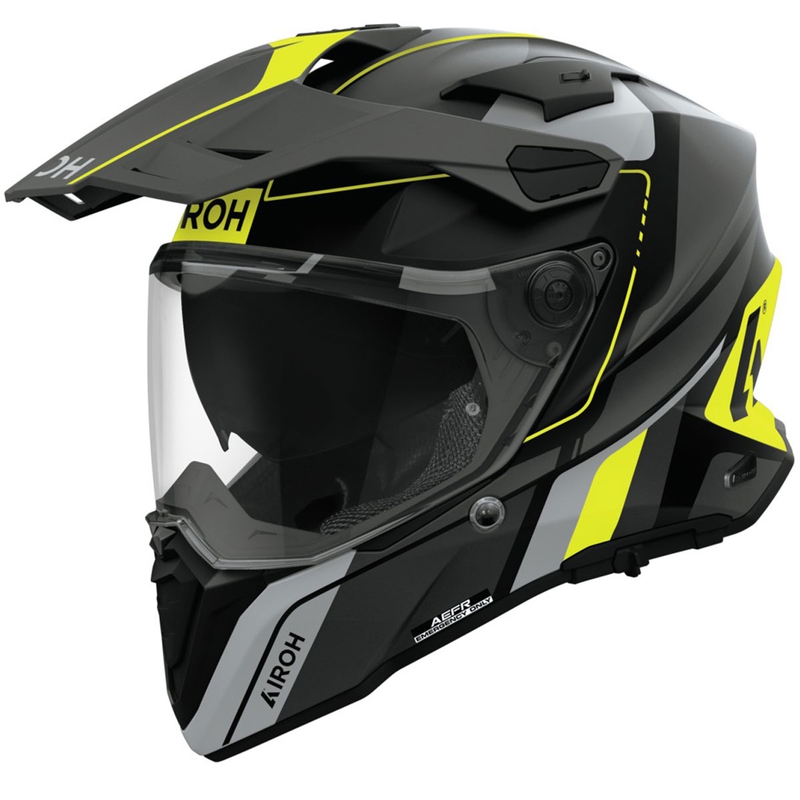 Enduro helma Airoh Commander 2 Skip matná žlutá