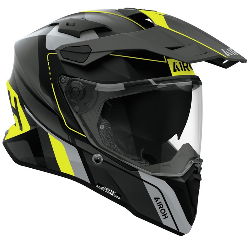 Enduro helma Airoh Commander 2 Skip matná žlutá