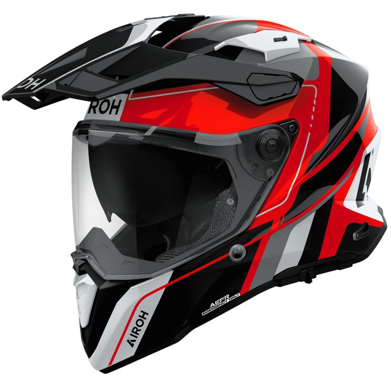 Enduro helma Airoh Commander 2 Skip lesklá červená
