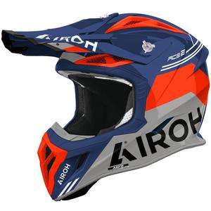 Motokrosová helma Airoh Aviator ACE 2 Fury lesklá azurovo-červená