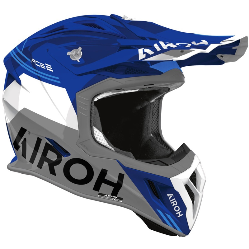 Motokrosová helma Airoh Aviator ACE 2 Fury lesklá modrá