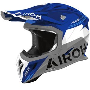 Motokrosová helma Airoh Aviator ACE 2 Fury lesklá modrá