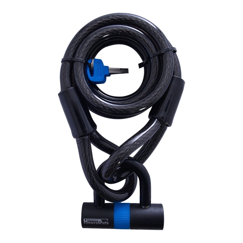 Zámek Oxford Loop Lock15 s U profil zámkem Shackle Mini kouřový