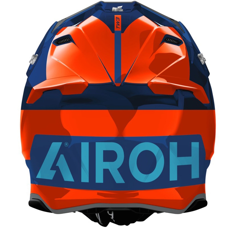 Motokrosová helma Airoh Twist 3 Fancy lesklá fluo oranžovo-modrá