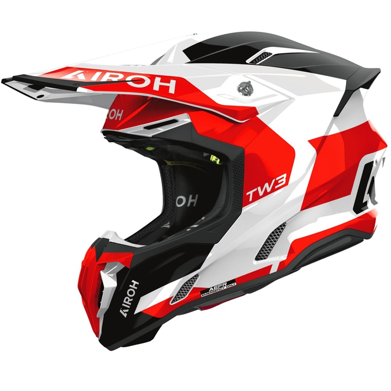 Motokrosová helma Airoh Twist 3 Fancy lesklá červená