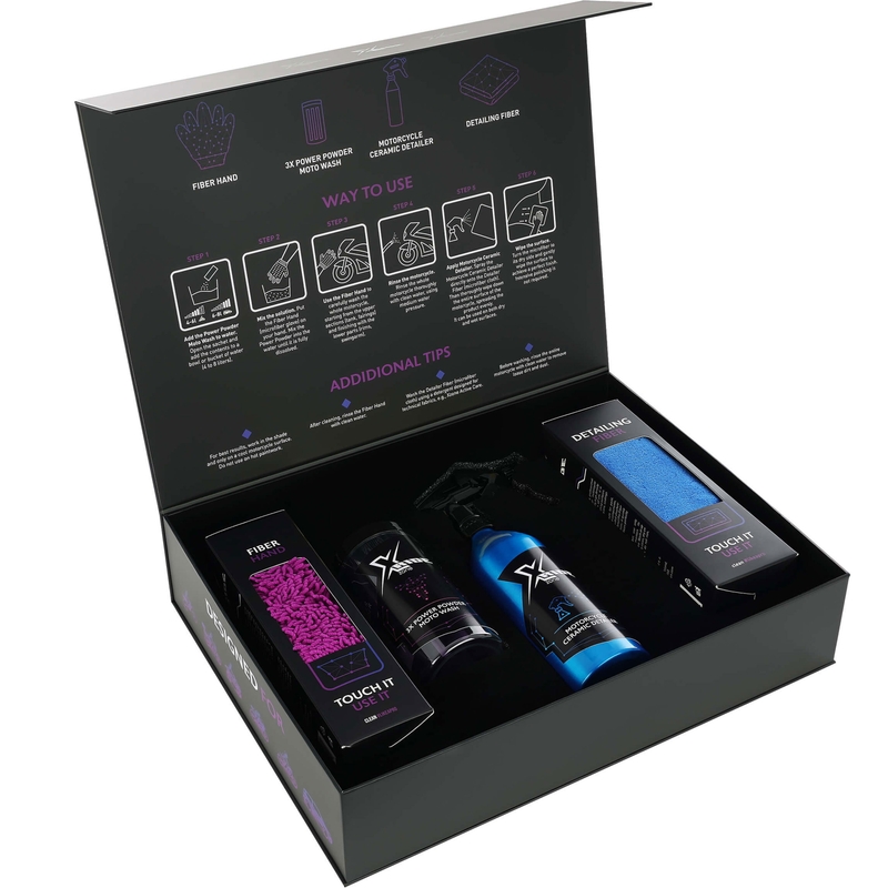 Sada prostředků na čištění motorky Xzone Motorcycle Detailing Set