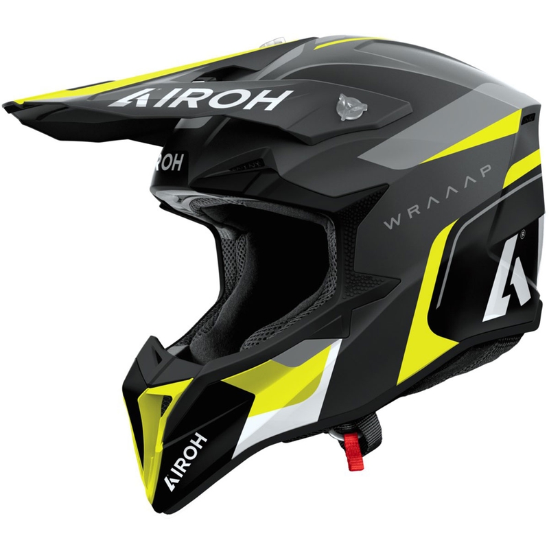 Motokrosová helma Airoh Wraaap Conquer matná žlutá