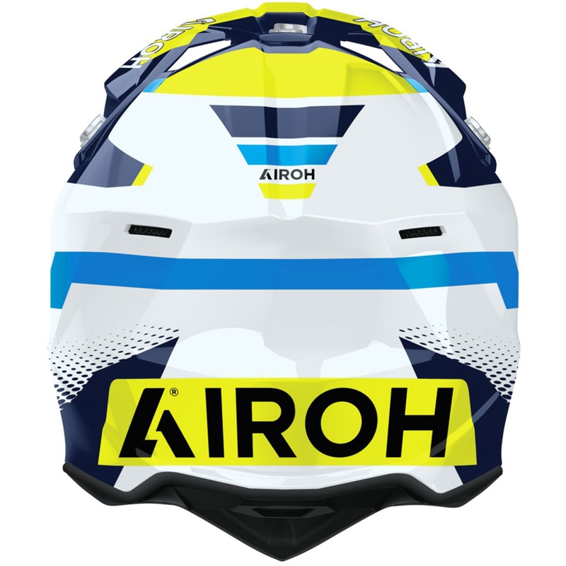 Motokrosová helma Airoh Wraaap Vision lesklá žluto-modrá