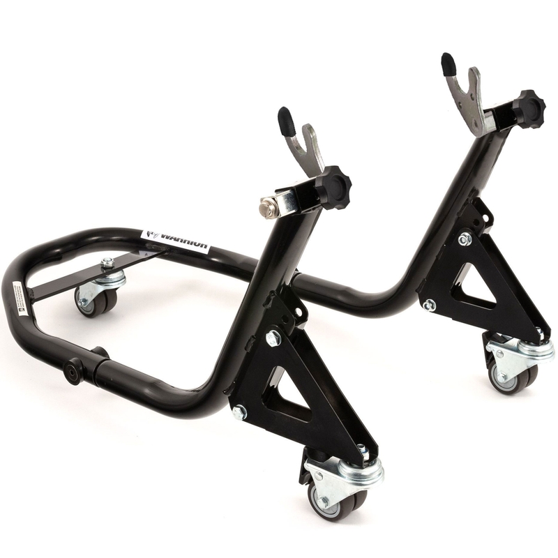 Zadní pojízdný moto stojan s vidličkami pro rolny R-TECH