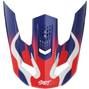 Kšilt pro přilby Shot Speed Beast perleťově modro-červený
