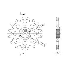 Řetězové kolečko SUPERSPROX CST-1577:15 15 zubů, 520