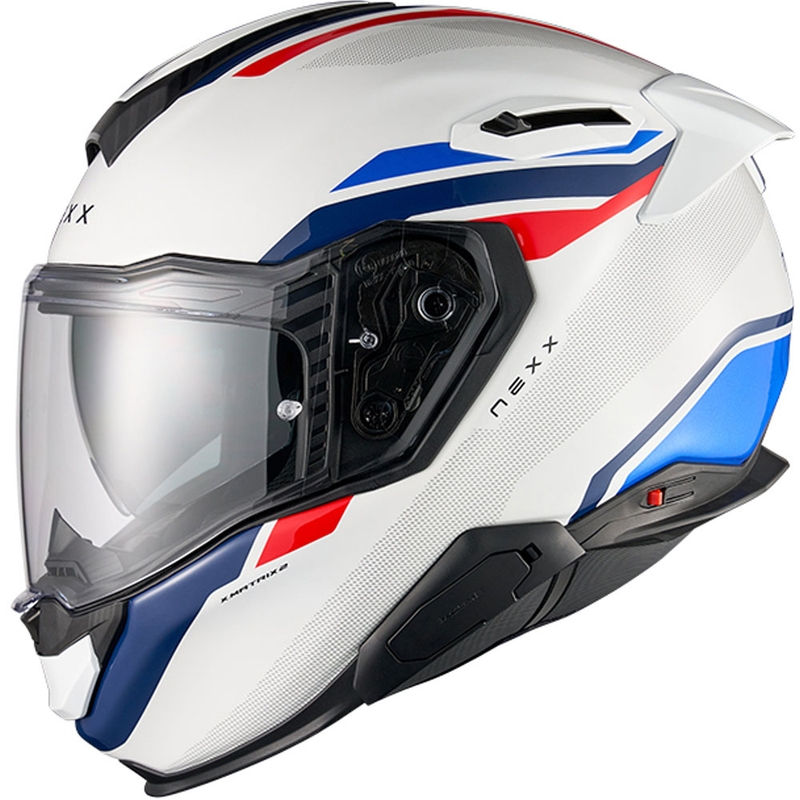 Integrální helma na motorku Nexx X.TR Quanta bílo-modrá