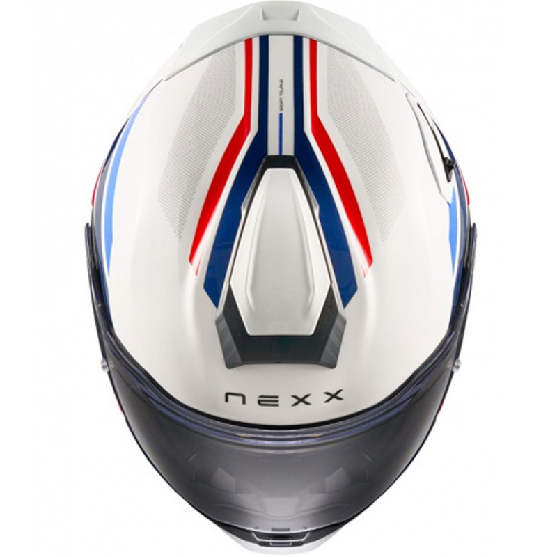 Integrální helma na motorku Nexx X.TR Quanta bílo-modrá