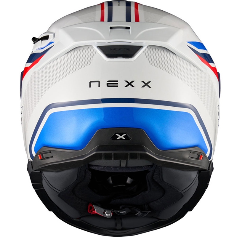 Integrální helma na motorku Nexx X.TR Quanta bílo-modrá