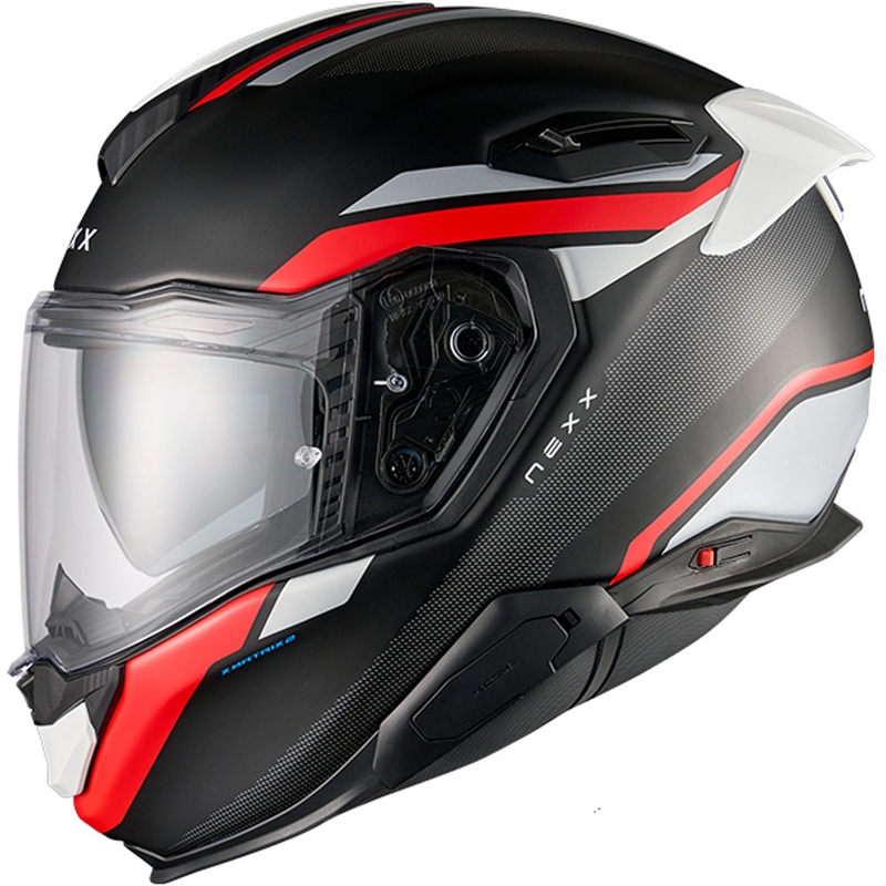 Integrální helma na motorku Nexx X.TR Quanta matná černo-červená