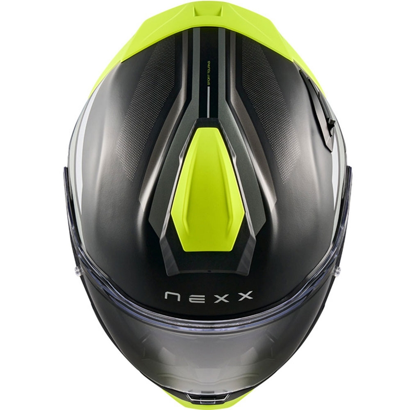 Integrální helma na motorku Nexx X.TR Quanta matná černo-fluo žlutá