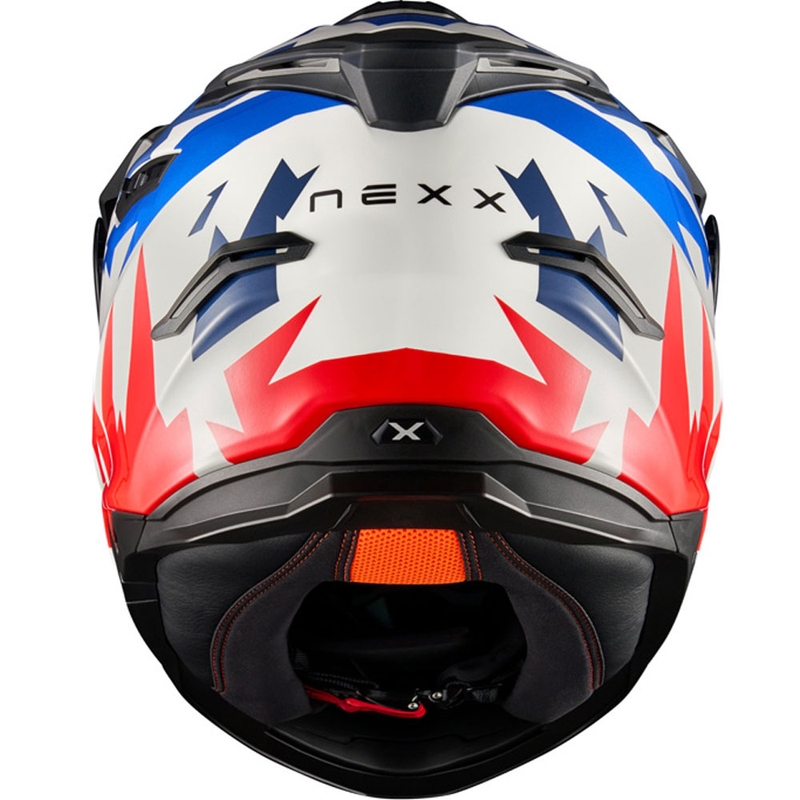 Enduro helma na motorku NEXX Y.TRAVL Primal modro-červená