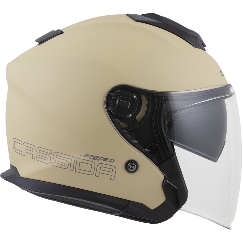 Otevřená helma na motorku Cassida Jet Tech 2.0 RoTo matná pískovo-černo-šedá