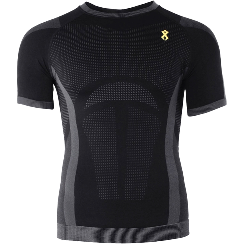 Pánské funkční triko Rilax Noah černé - krátký rukáv