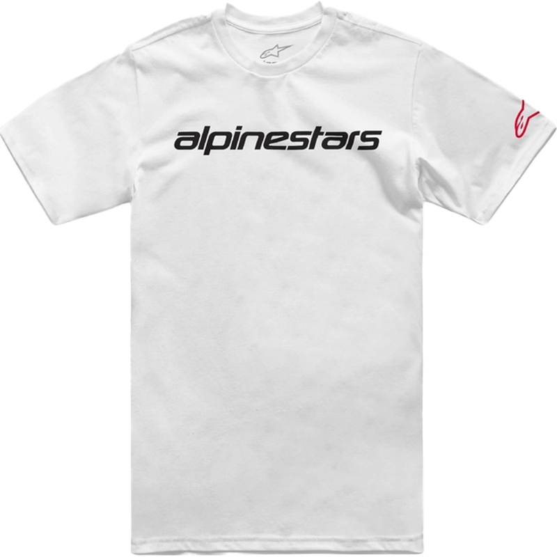 Tričko Alpinestars Linear Wordmark 2.0 CSF bílo-červeno-černé