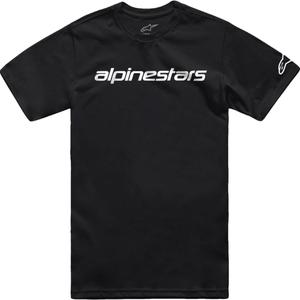 Tričko Alpinestars Linear Wordmark 2.0 CSF černo-bílé