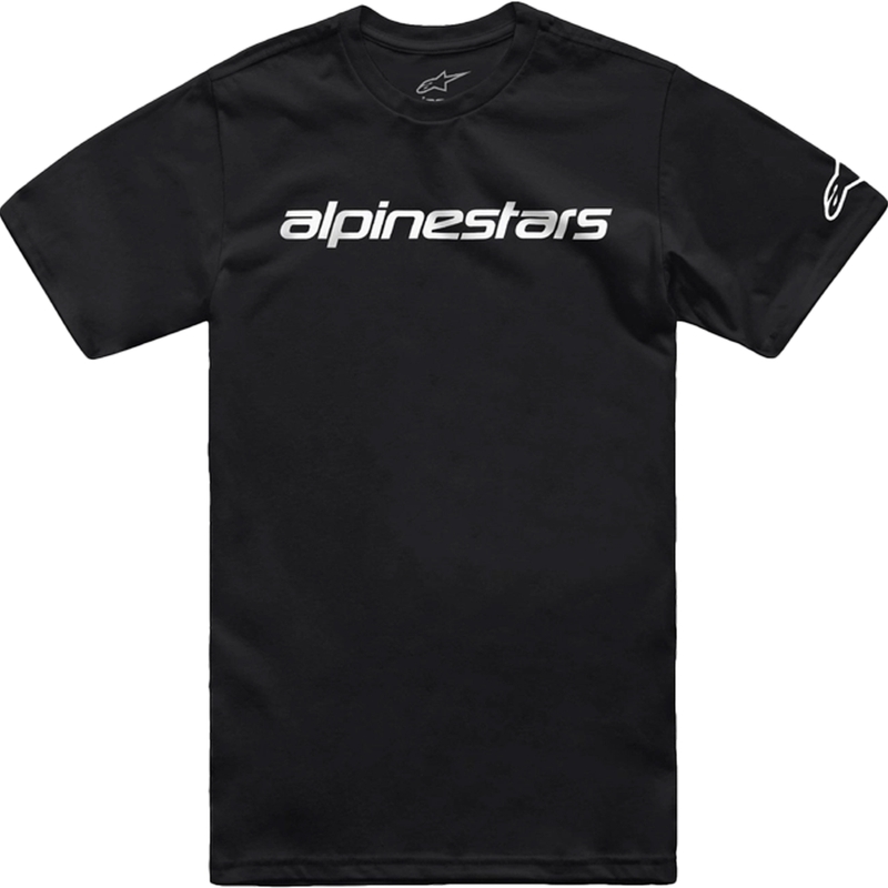 Tričko Alpinestars Linear Wordmark 2.0 CSF černo-bílé