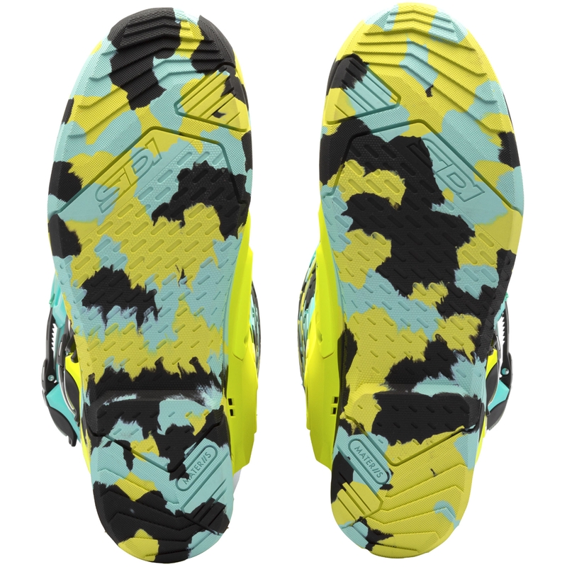 Boty na motorku SiDi Crossair X mintovo-fluo žluté