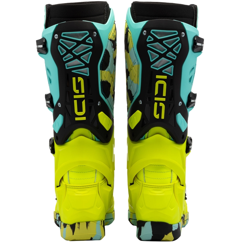 Boty na motorku SiDi Crossair X mintovo-fluo žluté