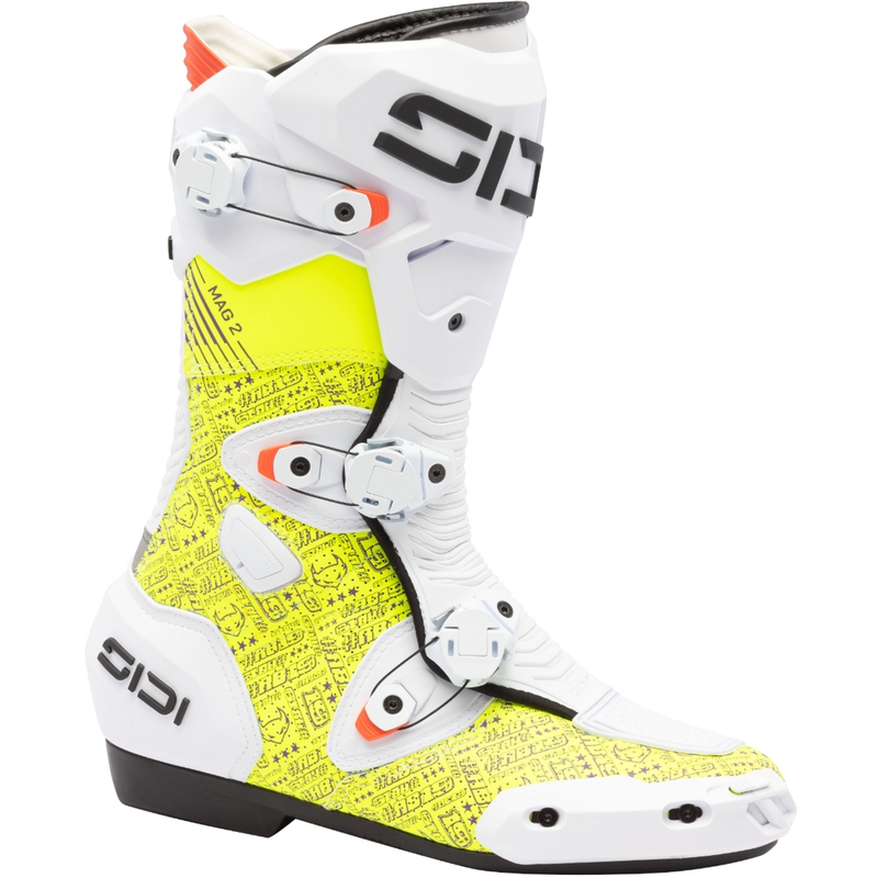 Boty na motorku SiDi MAG 2 Air BTA001 bílo-žluté