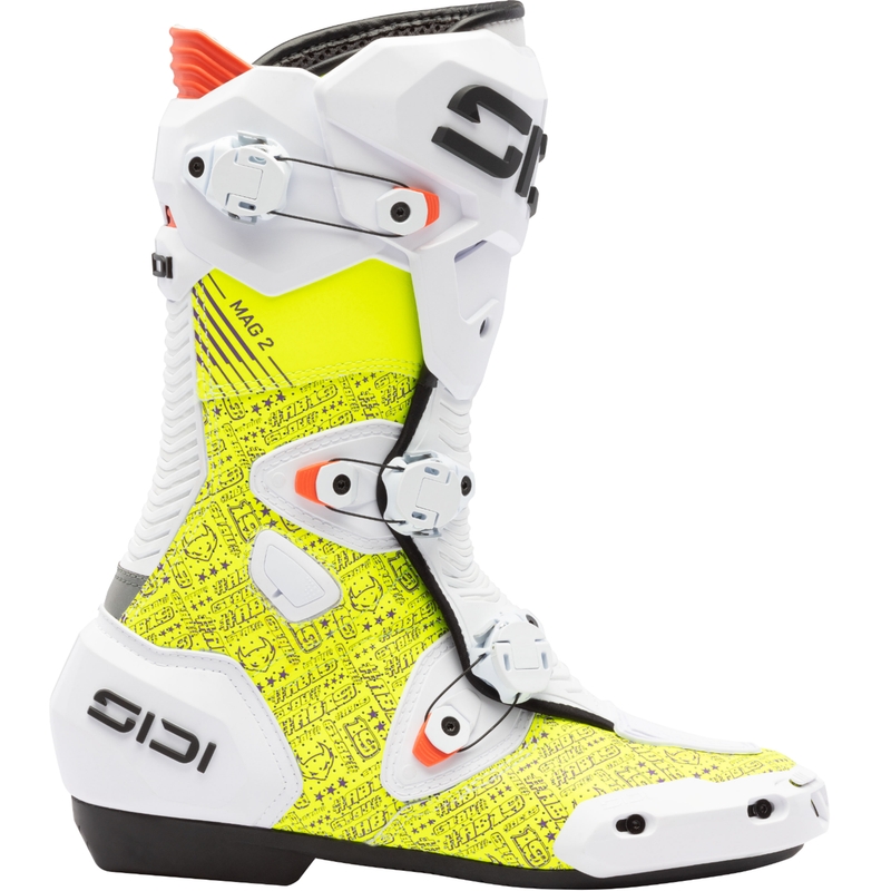 Boty na motorku SiDi MAG 2 Air BTA001 bílo-žluté