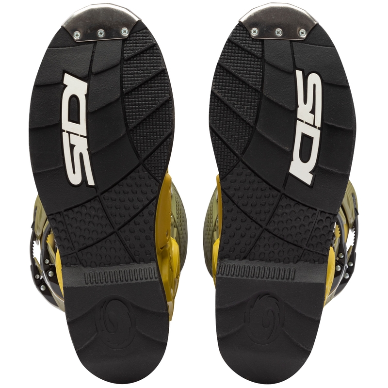 Boty na motorku SiDi Crossfire 3 olivově zeleno-fluo žluté