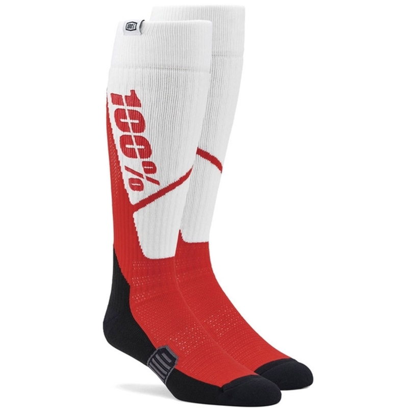 Ponožky 100% - USA Torque MX bílo-červené