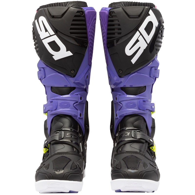 Boty na motorku SiDi Crossfire 3 SRS fialovo-černo-fluo žluté
