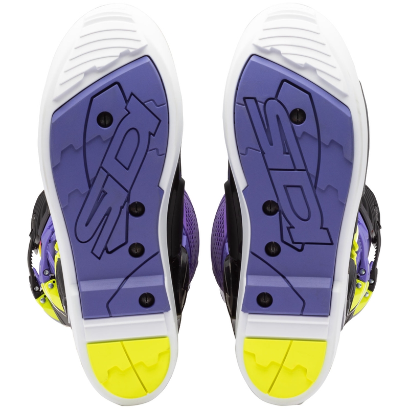 Boty na motorku SiDi Crossfire 3 SRS fialovo-černo-fluo žluté