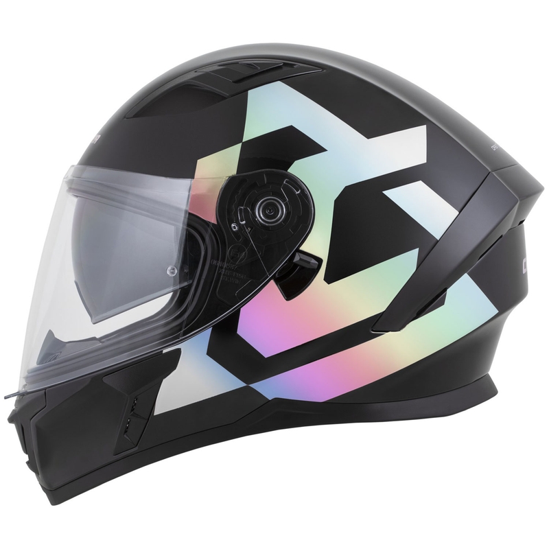 Integrální helma na motorku Cassida Orbit Grind Absolut černo-holografická