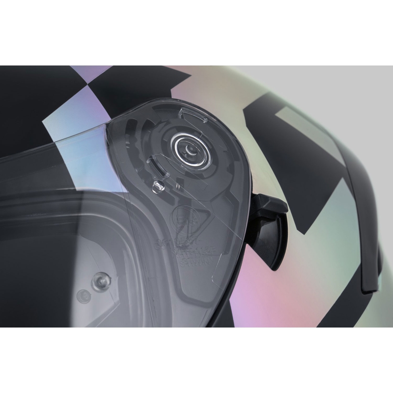 Integrální helma na motorku Cassida Orbit Grind Absolut černo-holografická