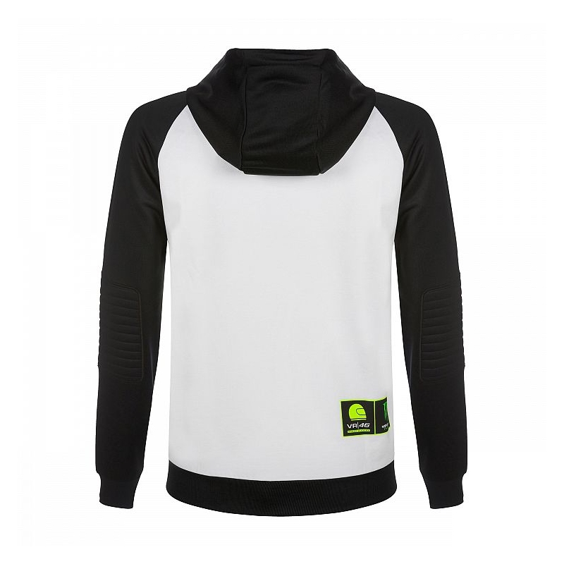 Mikina VR46 Valentino Rossi RIDERS ACADEMY MONSTER Fleece bílo-černá