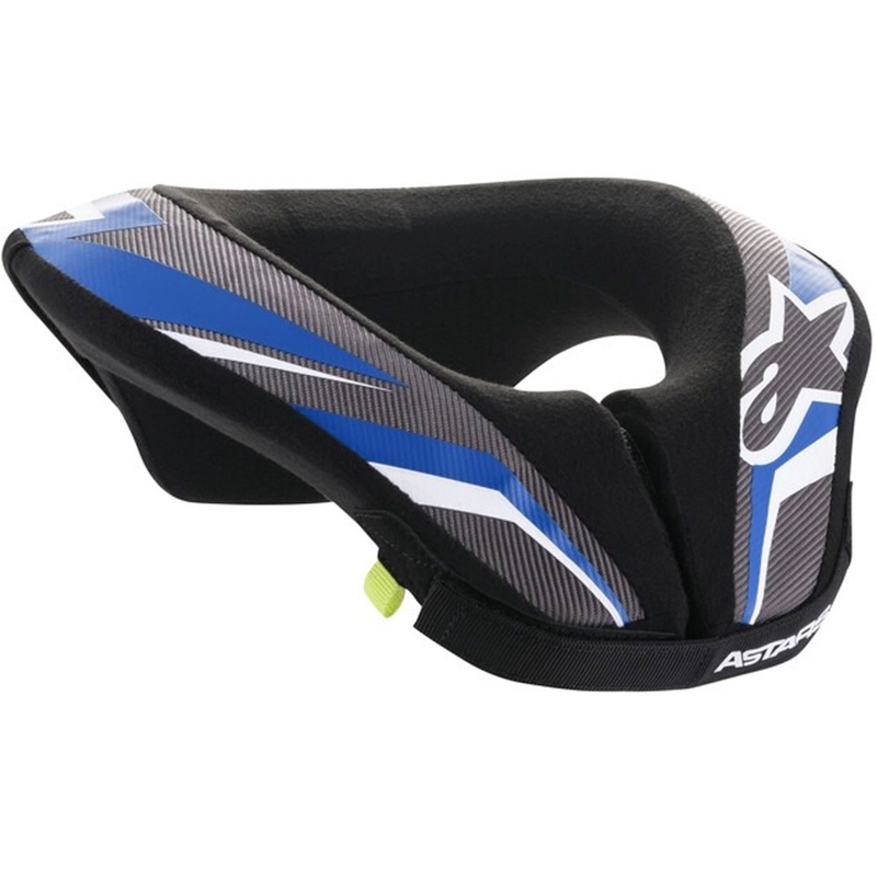 Dětský chránič krku Alpinestars Sequence Youth černo-bílo-modrý