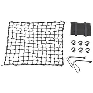 Pružná zavazadlová síť na motorku s plastovými háčky Daytona 60 x 60 cm černá