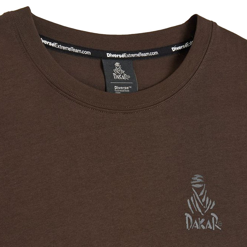 Tričko Dakar LOGO SMR hnědé