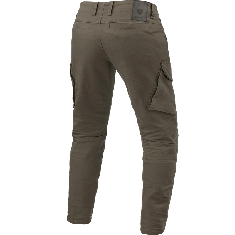 Extra zkrácené džíny na motorku Revit Cargo 2 TF khaki