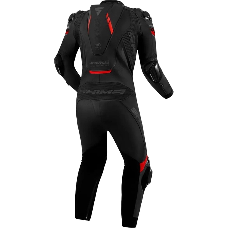 Kožená kombinéza na motorku Shima Hyper-RS černo-červená