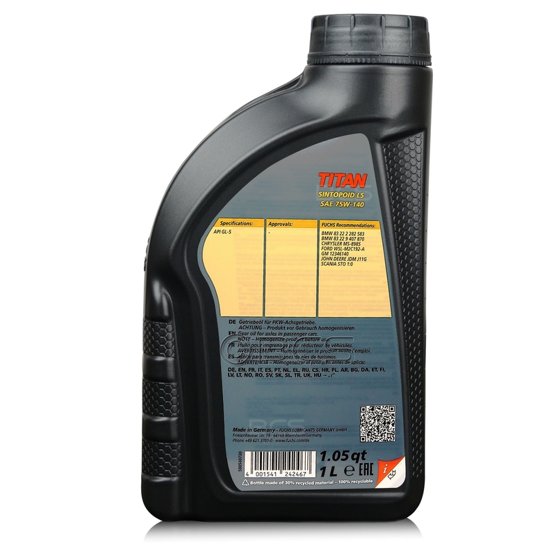Převodový olej SILKOLENE TITAN SINTOPOID LS SAE 75W-140 1 l