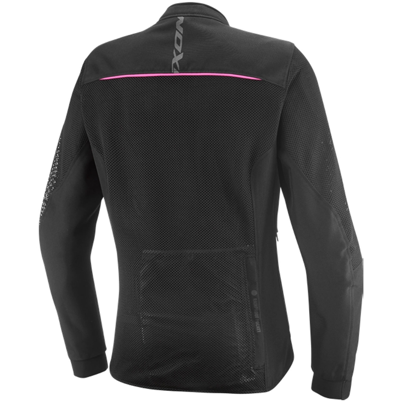 Dámská bunda na motorku IXON Ostro Lady černo-fluo růžová