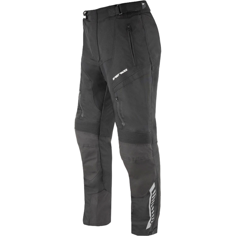 Zkrácené kalhoty na motorku Street Racer Vix černé
