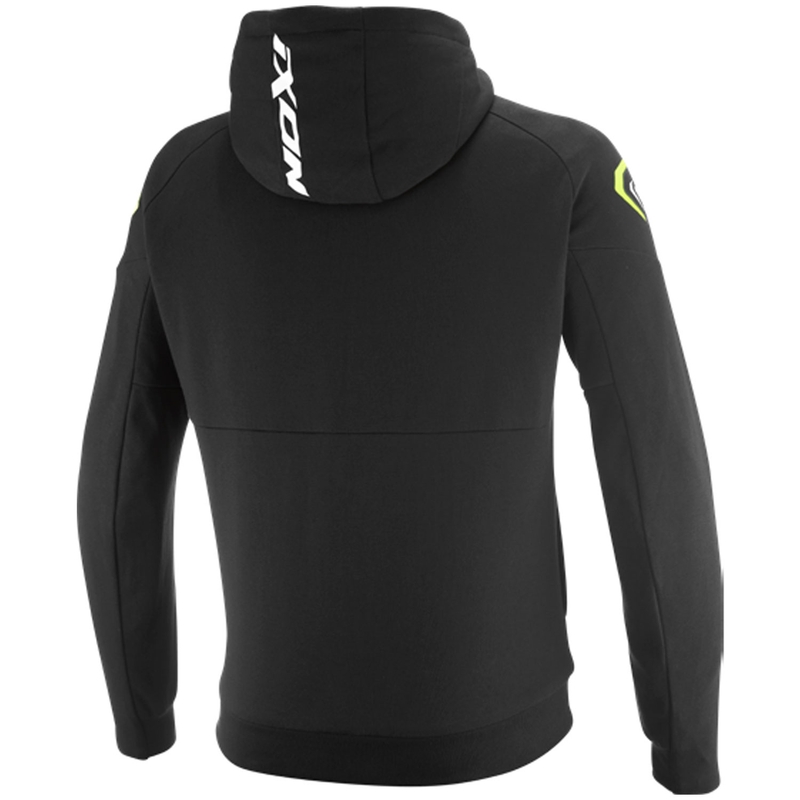 Mikina na motorku IXON Touchdown Ultra černo-bílo-fluo žlutá