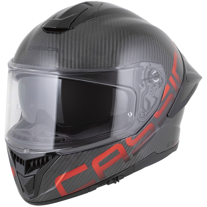 Integrální helma na motorku Cassida Integral GTS 2.1 Plus Carbon matná carbon-červená